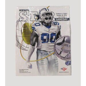 Dallas Cowboys Star Gameday Program Demarcus Lawrence Eagles 10/20/19 Sealed